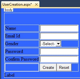 Design view of preceding